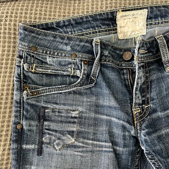 Taverniti So Courtney jeans with military patch - Picture 3 of 7